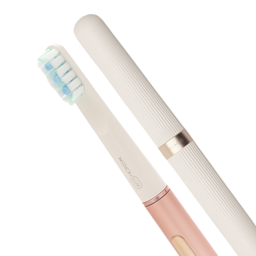 Відбілююча звукова зубна щітка MEDICA+ LUX 10Х Portable (Rose Gold)(Japan)
