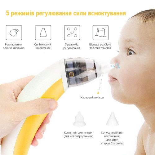 НАЗАЛЬНИЙ АСПІРАТОР (СОПЛЕВІДСМОКТУВАЧ) MEDICA + NOSE CLEANER 3.0 ( ЯПОНІЯ )