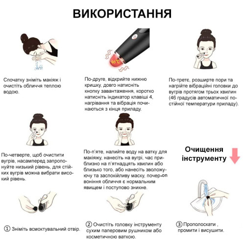 Вакуумний очищувач шкіри і пор MEDICA+ SKINCLEANER 9.0 BL (Японія)