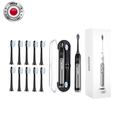 Ультразвукова зубна щітка MEDICA+ PROBRUSH 9.0 (ULTRASONIC) black + насадки (10 штук) (Японія)