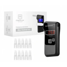 Алкотестер електрохімічний Medica+ Alco Control 9.0 PRO + Комплект мундштуків 100шт.