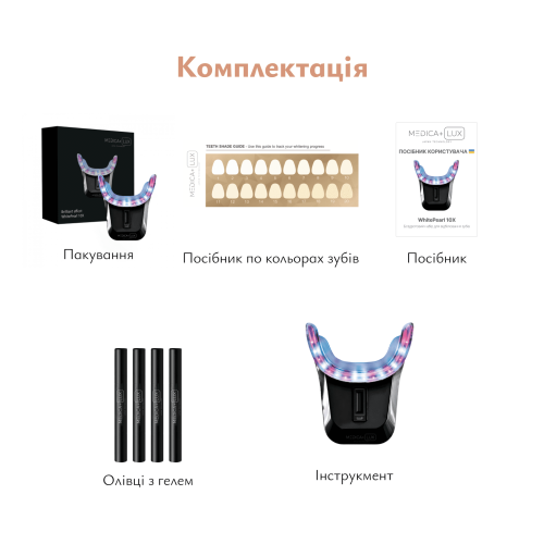 Відбілююча капа для зубів MEDICA+ WhitePearl 10X (Japan)(Black)