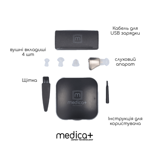 Універсальний слуховий апарат MEDICA+ SOUND CONTROL 14 (Японія)