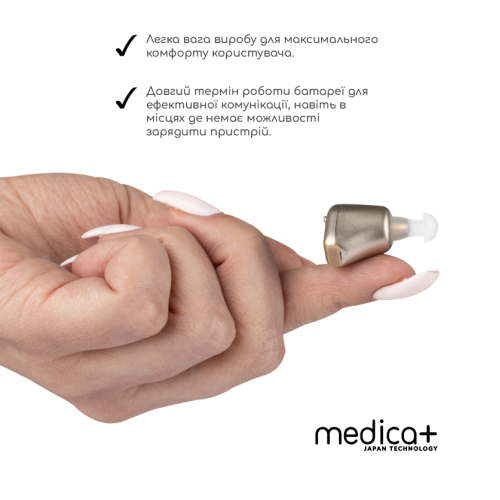 Універсальний слуховий апарат MEDICA+ SOUND CONTROL 14 (Японія)