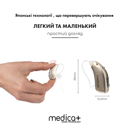 Універсальний слуховий апарат MEDICA+ SOUND CONTROL 15 (Японія)