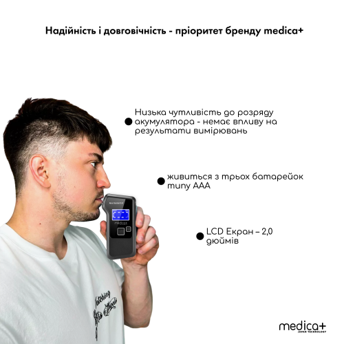 Алкотестер MEDICA+ Електрохімічний AlcoControl 9.0 PRO (Японія) Алкомат Професійний