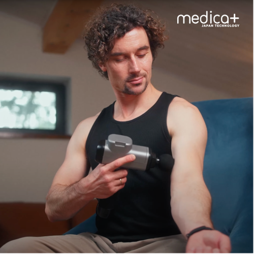 Перкусійний ручний масажер для тіла та м'язів Medica+ MassHand Pro 6.0 (Японія)