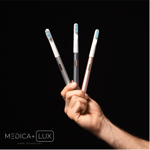 Відбілююча звукова зубна щітка MEDICA+ LUX 10Х Portable (Grey)(Japan)