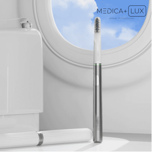 Відбілююча звукова зубна щітка MEDICA+ LUX 10Х Portable (Grey)(Japan)