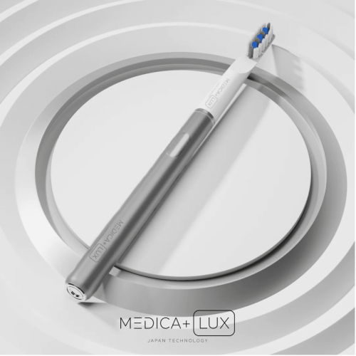 Відбілююча звукова зубна щітка MEDICA+ LUX 10Х Portable (Grey)(Japan)