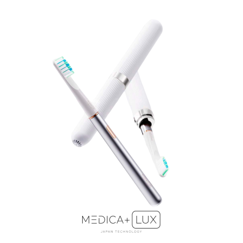 Відбілююча звукова зубна щітка MEDICA+ LUX 10Х Portable (Silver)(Japan)