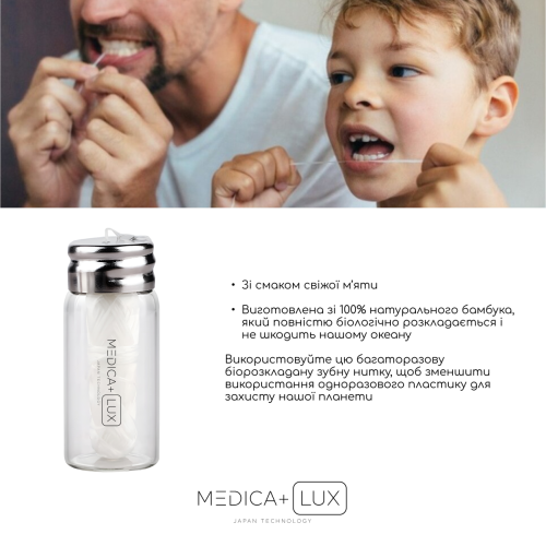 Зубна нитка MEDICA+ Dental FLoss 2.0 (Японія)