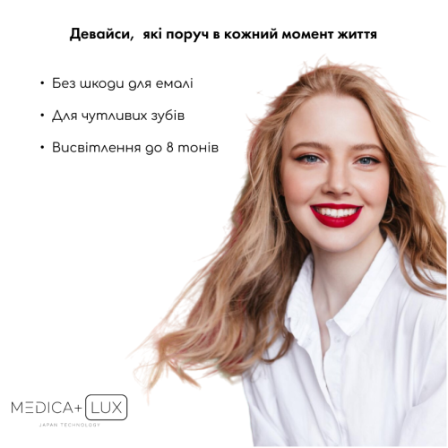 Відбілювальні смужки MEDICA+ 3DWhite Strips 