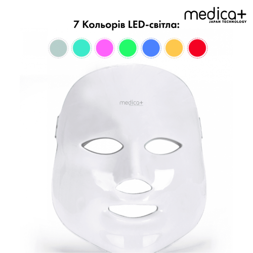 LED Маска для мікрострумової та світлотерапії MEDICA+ Ledmask 7X (Японія)