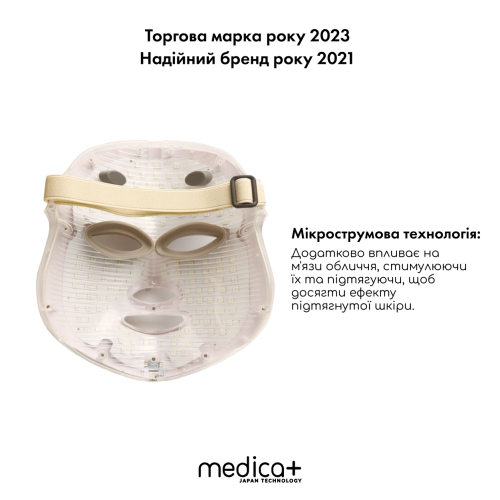 LED Маска для мікрострумової та світлотерапії MEDICA+ Ledmask 7X (Японія)