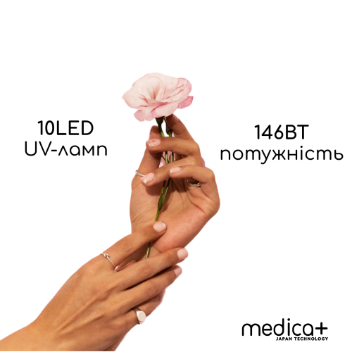 Лампа для манікюру MEDICA+ NailControl 10 LED + UV 146W