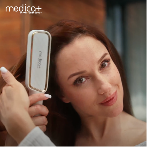 Випрямляч волосся гребінець MEDICA+ HotBrush 10 (Японія)