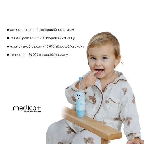 Дитяча зубна щітка MEDICA+ KidsBrush 2.0 Blue (Японія)
