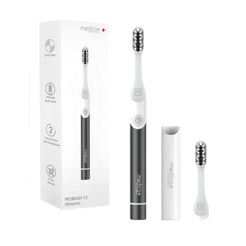Набір звукових зубних щіток Medica+ PROBRUSH 7.0 black + silver Набір звукових зубних щіток Medica+ PROBRUSH 7.0 black + silver