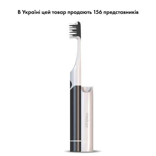 Звукова зубна щітка Medica+ ProBrush 7.0 Compact Black + Насадки (4 шт)