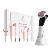 Набір портативної дарсонвалі Medica+ Darsoline 7.0 + Мікрострумовий RF Lifting Масажер для обличчя Skin Lifting 7.0 White