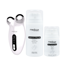 Набір Мікрострумовий ліфтинг Skin Lifting 6.0 white + Струмопровідний гель Conductive Lifting Gel + Заспокійлива маска для обличчя Medica+