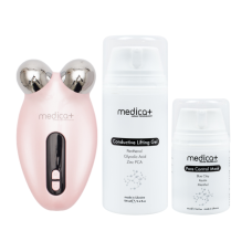 Набір Мікрострумовий ліфтинг Skin Lifting 6.0 pink + Струмопровідний гель Conductive Lifting Gel + Порозвужувальна маска для обличчя Pore Control Mask