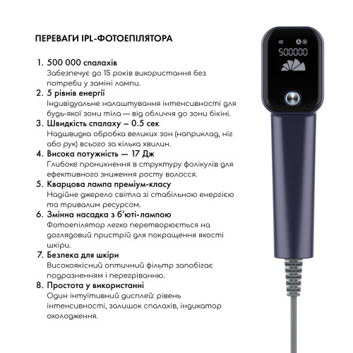 Фотоепілятор охолоджуючий ICE PRO 10X