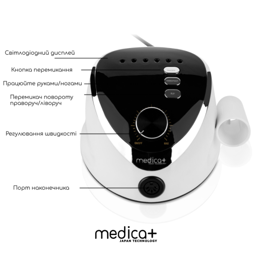 Професійний набір для манікюру MEDICA+ 2в1 (LED лампа + фрезер)