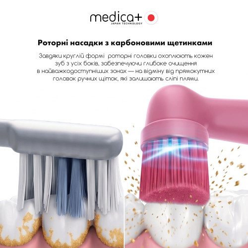 Електрична зубна щітка MEDICA+ ProBrush XO Soft Touch Fuchsia (Japan)