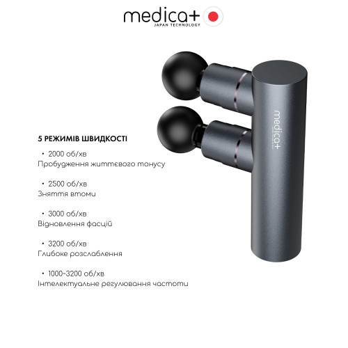 Перкусійний масажер MEDICA+ MassHand Pro 2Х (Japan) Перкусійний масажер MEDICA+ MassHand Pro 2Х (Japan)