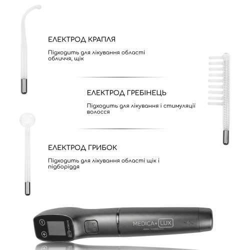 Апарат Дарсонваль MEDICA+ Lux Darsoline 8.0 grey