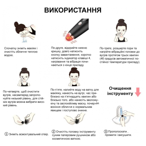 Вакуумний очищувач шкіри і пор MEDICA+ SKINCLEANER 9.0 WT (Японія)