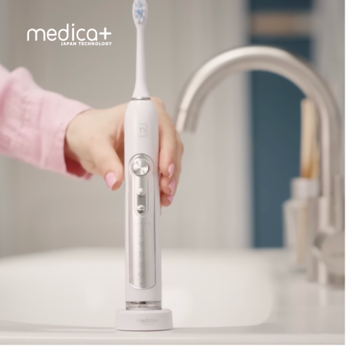  Набір: ультразвукова зубна щітка MEDICA + PROBRUSH 9.0  (ultrasonic-complete) black+fuchsia (Японія)